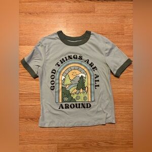 Wound Up Tee - Light Green with Graphic